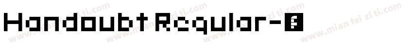 Handoubt Regular字体转换